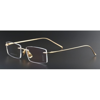 Gọng vàng nguyên khối YUSHAN 006-Solid gold 18K