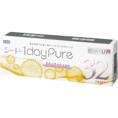 Áp tròng đa tròng 1 ngày SEED 1dayPure Multistage – hộp 32 chiếc, góc nghiêng